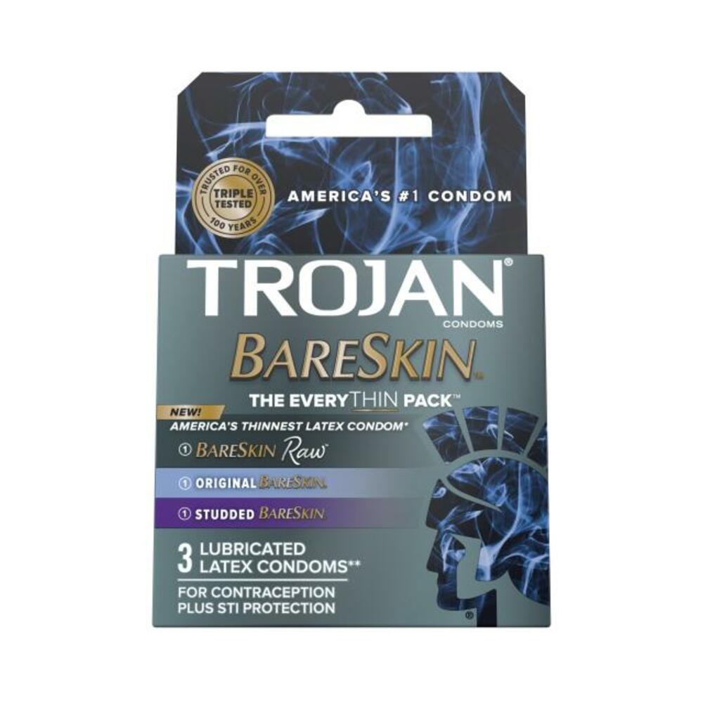 Trojan Bareskin Everythin 3-pack - Bareskin Raw