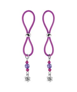 Bijoux De Nip Nipple Halos Flower Charm Purple