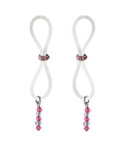 Bijoux De Nip Nipple Halos Pink Gem Slider Pink Clear