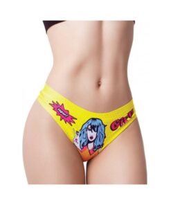 =mememe Comic Fans Printed Thong Lg