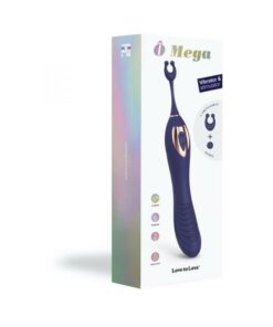 O Mega Vibrator And Clitoral Stimulator Midnight Indigo