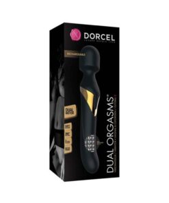 Dorcel Dual Orgasms Wand Vibrator - Black/gold