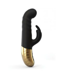 Dorcel G-Stormer Thrusting G-Spot Rabbit Vibrator Black Gold