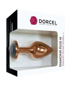 Dorcel Aluminium Bejeweled Diamond Plug - Rose Gold Medium