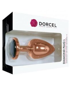 Dorcel Aluminium Bejeweled Diamond Plug - Rose Gold Large