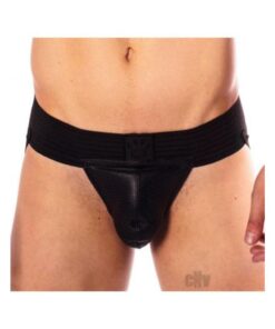 Prowler Red Hole Punch Jock Blk Sm