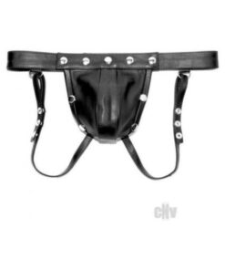 Prowler Red Leather Harn Jock Blk Md