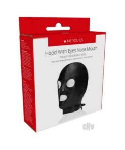Myu Hood With Eyes Nose Mouth Black