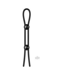 Forge Double Lasso Cock Ring Black