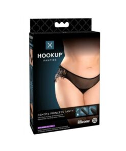 Hookup Remote Princess Panty Black Fits Size Xl-xxl