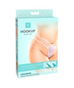 Hookup Remote Bow-tie G-string White Fits Size Xl-xxl