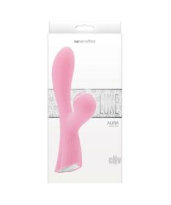 Luxe Aura Rechargeable Suction Dual Stimulator - Pink