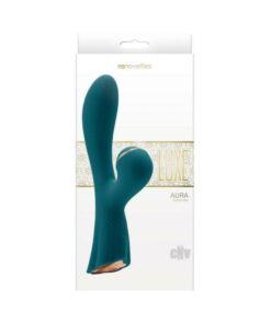 Luxe Aura Rechargeable Suction Dual Stimulator - Green