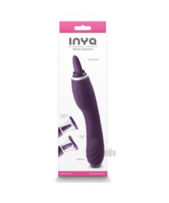 Inya Triple Delight Licking And Suction Vibrator Purple