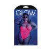 Glow All Nighter Harnessed Mesh Bodysuit Neon Pink Qs