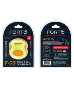 Forto F-22: Double Ring Liquid Silicone 53/55 Mm Glow-in-the-dark