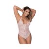 Magic Silk Seabreeze Teddy W Snap Crotch Blush S/m