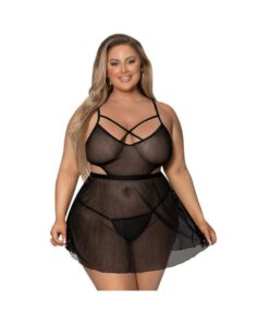 Magic Silk Girl Next Door Babydoll & Panty Black Queen Size