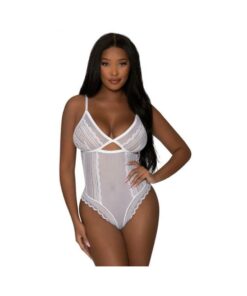 Magic Silk Modern Romance Cheeky Teddy White S/m
