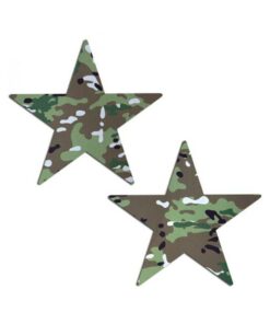 Pastease Nautical Star: Military Multi-cam Camoflauge Nipple Pasties