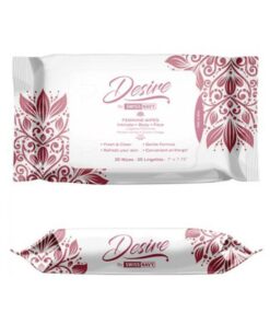 Swiss Navy Desire Unscented Feminine Wipes 25ct 6pc Display