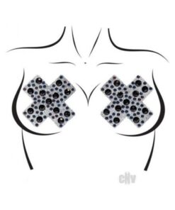 X Factor Nipple Jewel Stickers Os Blk
