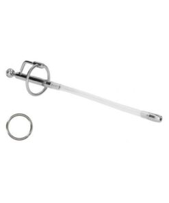 Ouch! Urethral Sounding - Metal Dilator Stick With Ring - 7.6 Mm