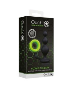 Ouch Beads Butt Plug Cockring Gitd