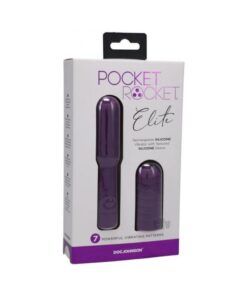Pocket Rocket Elite Rechargeable Bullet With Removable Sleeve Purple