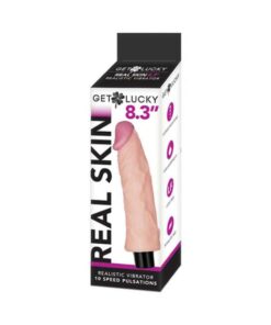 Get Lucky 8.3-inch Vibrating Dong - Light