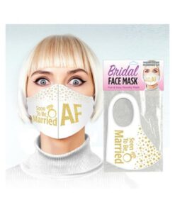 Soon To Be Married Af Glitter Mask