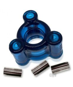 Oxballs Heavy Squeeze Weighted Squeeze Ballstretcher With 3 Stainless Steel Weights Space Blue