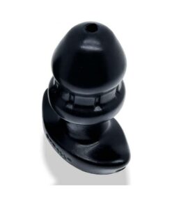 Oxballs Drain-o Flow-thru Buttplug Silicone Large Black