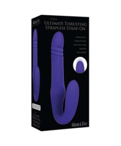 A&e Eve's Ultimate Thrusting Strapless Strap-on Silicone Rechargeable Purple