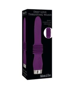 A&e Deep Love Thrusting Wand Silicone Rechargeable Purple