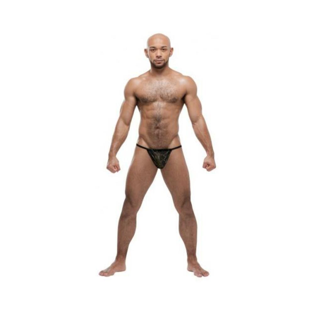 Black Gold Posing Strap O/s