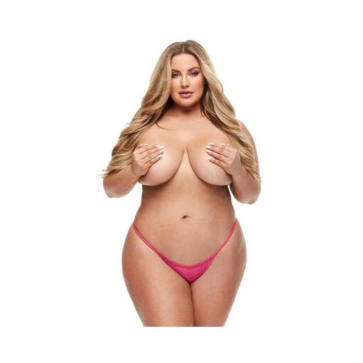 Secret Lace Panty Remote Vibe Q/s Pink