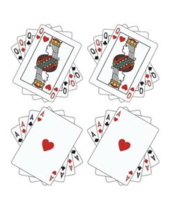 Peekaboo Queens And Aces White