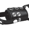 C & Ball Gear Cock Ring with Ball Stretcher 2 inches Black