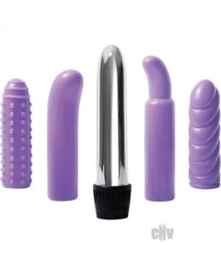 Evolved Multi Sleeve Vibrator Kit Purple