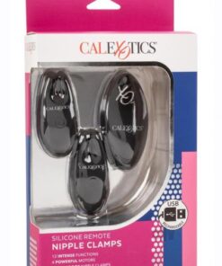 Silicone Nipple Clamps W/remote - Black