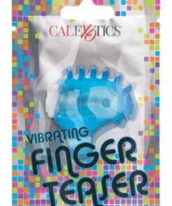 Foil Pack Vibrating Finger Teaser Blue 24pk
