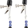 Blue Beaded Clamps With Broad Tip Nipple Clamps Blue