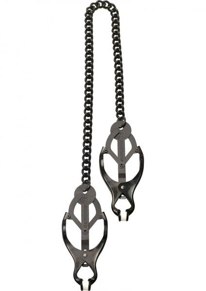 Black Butterfly Nipple Clamps With Chain