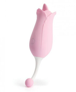 Dora Rose Toy Clit Vibrator & Tongue Licker - Pink