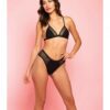 Amnesia Haze Bra & Panty Black Sm