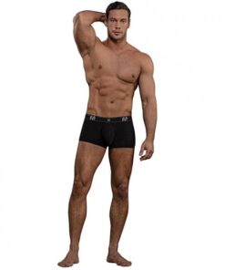 Bamboo Low Rise Pouch Enhancer Shorts Black Md