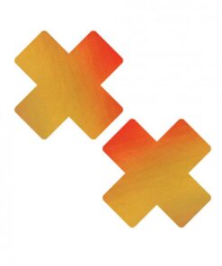 Neva Nude Chameleon Color Changing X Factor Pasties - Orange/yellow