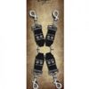 Edge Leather 4 Point Hog Tie Black Leather