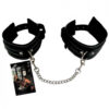 Edge Leather Wrist Restraints Black